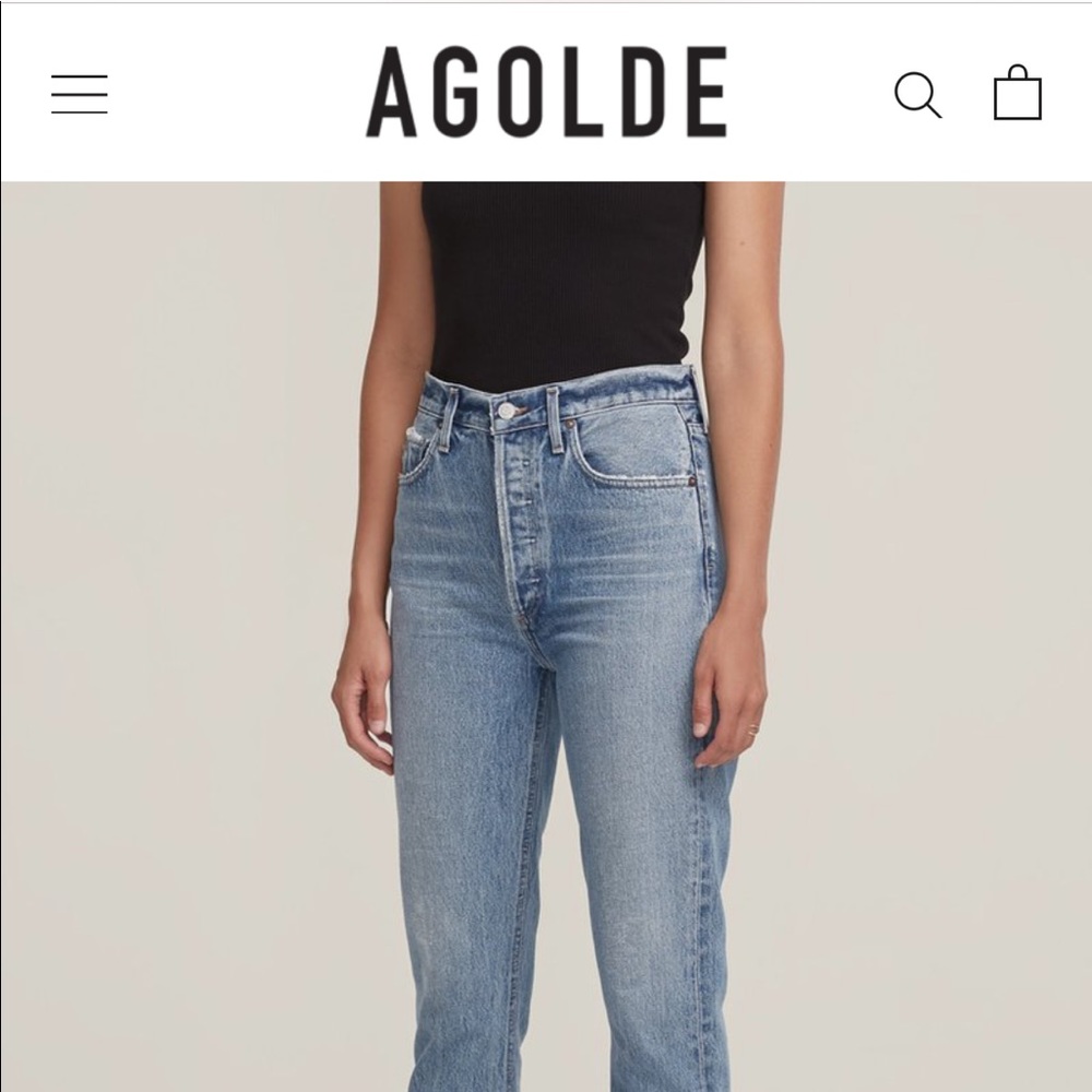 Agolde Riley high rise jeans size 27